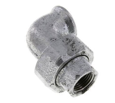 90deg Angled Union Connector Rp1/2'' Female Cast Iron Flat Seal Centellen 25bar (351.25psi)