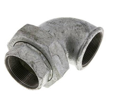 90deg Angled Union Connector Rp2'' Female Cast Iron Flat Seal Centellen 25bar (351.25psi)