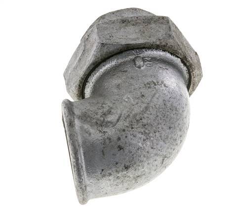 90deg Angled Union Connector Rp2'' Female Cast Iron Flat Seal Centellen 25bar (351.25psi)