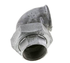 90deg Angled Union Connector Rp1 1/2'' Female Cast Iron Flat Seal Centellen 25bar (351.25psi)
