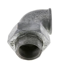 90deg Angled Union Connector Rp1 1/4'' Female Cast Iron Flat Seal Centellen 25bar (351.25psi)