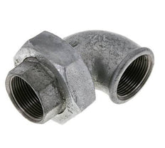 90deg Angled Union Connector Rp1 1/4'' Female Cast Iron Flat Seal Centellen 25bar (351.25psi)