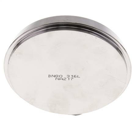 End Cap 100mm Cone Nozzle DN 80 Stainless Steel DIN 11851