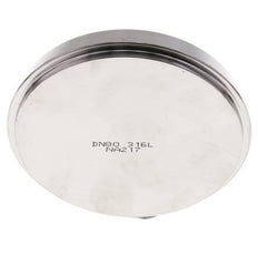 End Cap 100mm Cone Nozzle DN 80 Stainless Steel DIN 11851
