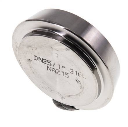 End Cap 44mm Cone Nozzle DN 25 Stainless Steel DIN 11851