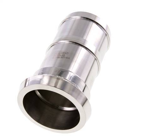 Sanitary (Dairy) Fitting 86mm Cone x 2 1/2 inch (65 mm) Hose Pillar Stainless Steel