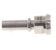DIN 11851 Sanitary (Dairy) Fitting 28mm Cone x 1/2 inch (13 mm) Hose Pillar Stainless Steel Safety Collar