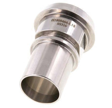 DIN 11851 Sanitary (Dairy) Fitting 50mm Cone x 1 1/4 inch (32 mm) Hose Pillar Stainless Steel Safety Collar