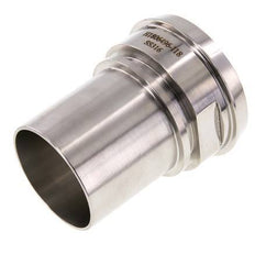DIN 11851 Sanitary (Dairy) Fitting 86mm Cone x 2 1/2 inch (63 mm) Hose Pillar Stainless Steel Safety Collar