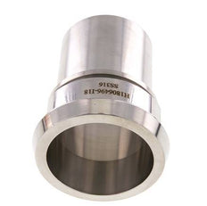 DIN 11851 Sanitary (Dairy) Fitting 86mm Cone x 2 1/2 inch (63 mm) Hose Pillar Stainless Steel Safety Collar