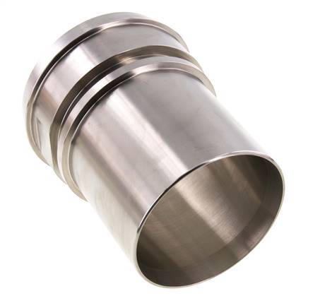 DIN 11851 Sanitary (Dairy) Fitting 120mm Cone x 4 inch (100 mm) Hose Pillar Stainless Steel Safety Collar