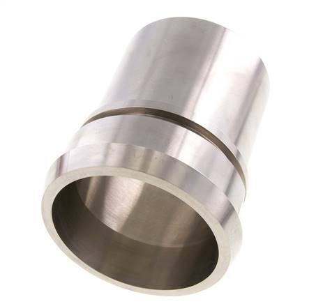DIN 11851 Sanitary (Dairy) Fitting 120mm Cone x 4 inch (100 mm) Hose Pillar Stainless Steel Safety Collar