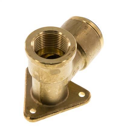 Wall-mounted Socket G3/4'' Female x 22 mm Push-in Brass 16bar (224.8psi)