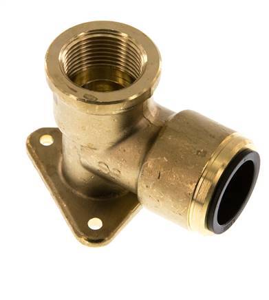 Wall-mounted Socket G3/4'' Female x 22 mm Push-in Brass 16bar (224.8psi)