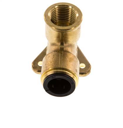 Wall-mounted Socket G1/2'' Female x 15 mm Push-in Brass 16bar (224.8psi)