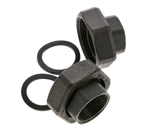 Pump Fitting Rp1 1/4'' x G 2 inch Cast Iron Flat Seal NBR 20bar (281.0psi)