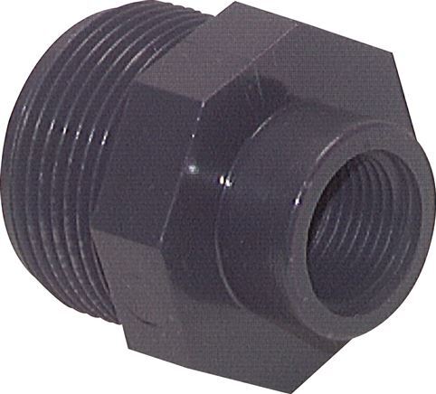 Reducing Ring Rp3/8'' Female x G1/2'' Male PVC-U 16bar (224.8psi) EN 1452-3 [5 Pieces]