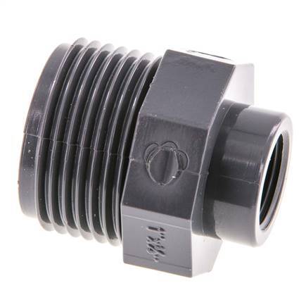 Reducing Ring Rp3/8'' Female x G1'' Male PVC-U 16bar (224.8psi) EN 1452-3 [5 Pieces]