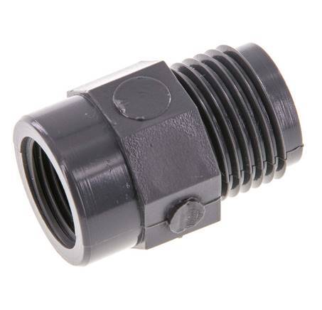 Reducing Ring Rp3/8'' Female x G1/2'' Male PVC-U 16bar (224.8psi) EN 1452-3 [5 Pieces]