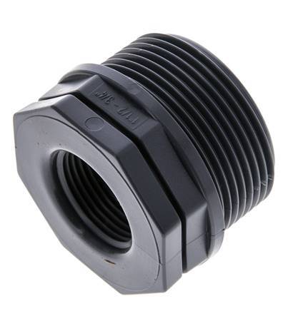 Reducing Ring G3/4'' Female x G1 1/2'' Male Polypropylene (pp) 10bar (140.5psi) FDA 50mm Hex