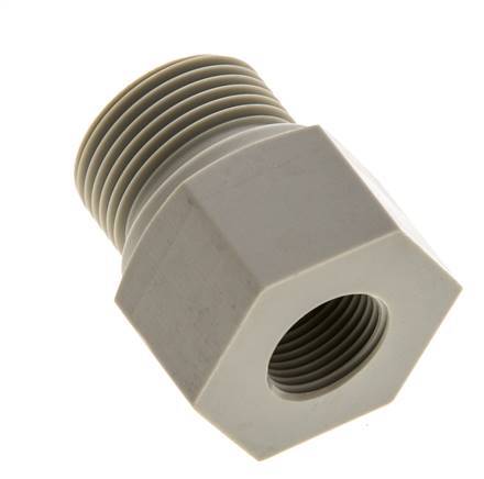 Reducing Ring G3/8'' Female x G3/4'' Male Polypropylene (pp) 10bar (140.5psi) FDA 32mm Hex
