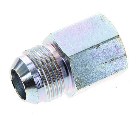 JIC Reducing Nipple G1/2'' Female x UN 1-1/16''-12 Male Steel 210bar (2950.5psi)