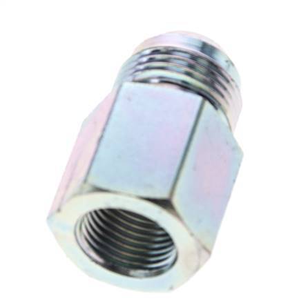 JIC Reducing Nipple G1/2'' Female x UN 1-1/16''-12 Male Steel 210bar (2950.5psi)