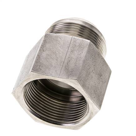 JIC Reducing Nipple G1 1/2'' Female x UN 1-7/8''-12 Male Stainless Steel 105bar (1475.25psi)