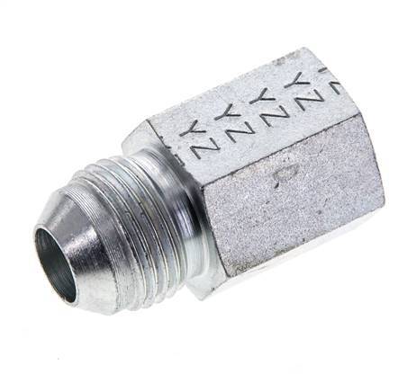 JIC Reducing Nipple G3/8'' Female x UNF 3/4''-16 Male Steel 275bar (3863.75psi)