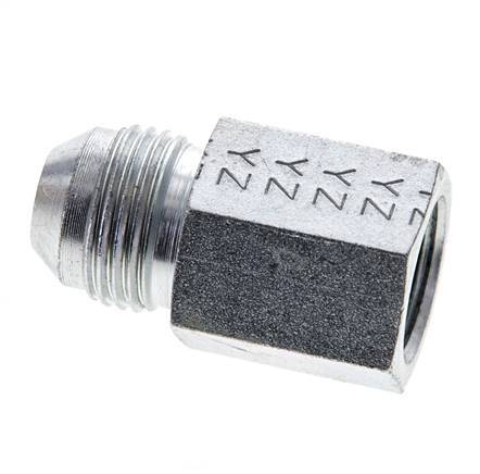 JIC Reducing Nipple G3/8'' Female x UNF 3/4''-16 Male Steel 275bar (3863.75psi)