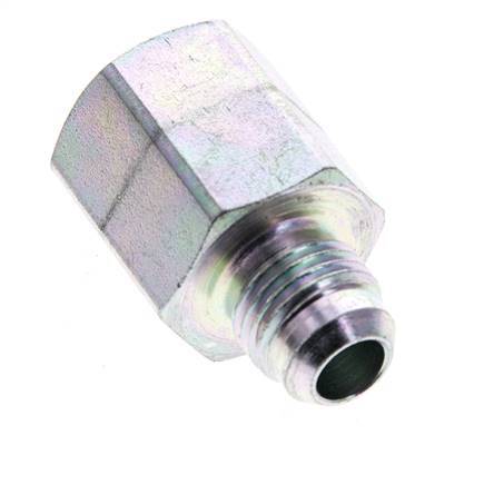 JIC Reducing Nipple G3/8'' Female x UNF 9/16''-18 Male Steel 275bar (3863.75psi)
