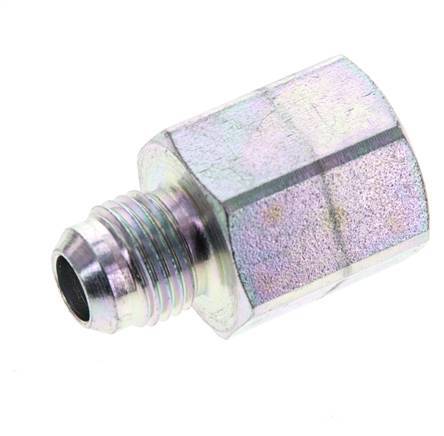 JIC Reducing Nipple G3/8'' Female x UNF 9/16''-18 Male Steel 275bar (3863.75psi)
