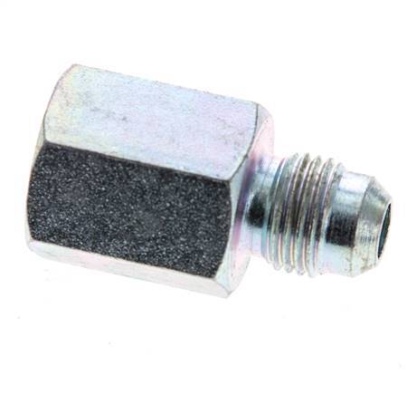 JIC Reducing Nipple G1/4'' Female x UNF 1/2''-20 Male Steel 275bar (3863.75psi) [2 Pieces]