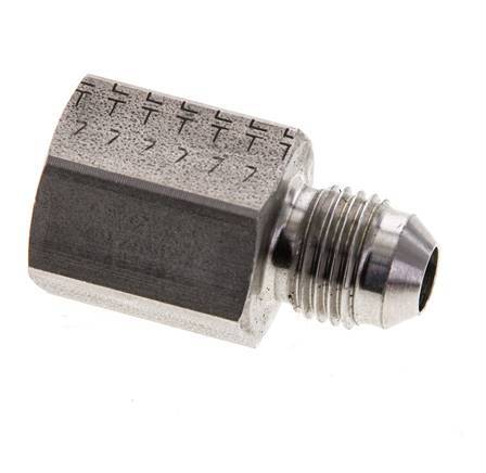 JIC Reducing Nipple G1/4'' Female x UNF 1/2''-20 Male Stainless Steel 275bar (3863.75psi)