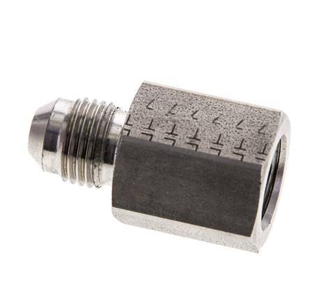 JIC Reducing Nipple G1/4'' Female x UNF 1/2''-20 Male Stainless Steel 275bar (3863.75psi)