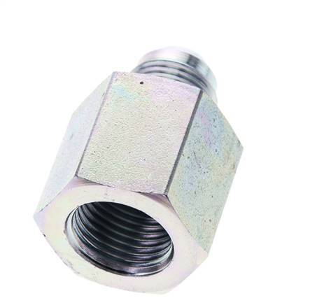 JIC Reducing Nipple G1/2'' Female x UNF 3/4''-16 Male Steel 275bar (3863.75psi)