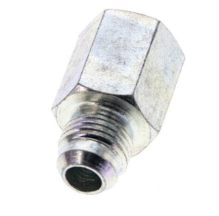 JIC Reducing Nipple G1/4'' Female x UNF 9/16''-18 Male Steel 275bar (3863.75psi)