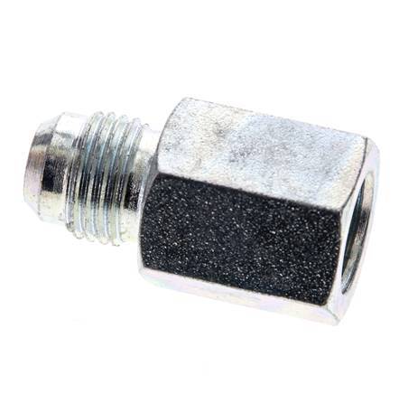 JIC Reducing Nipple G1/4'' Female x UNF 9/16''-18 Male Steel 275bar (3863.75psi)