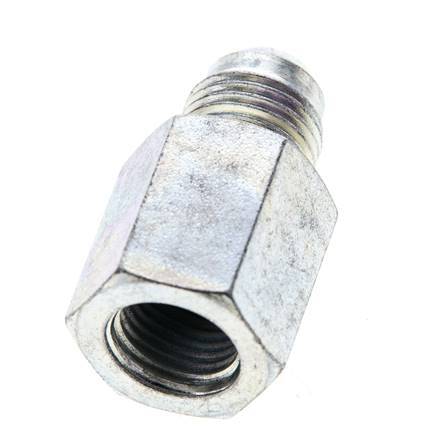 JIC Reducing Nipple G1/4'' Female x UNF 9/16''-18 Male Steel 275bar (3863.75psi)