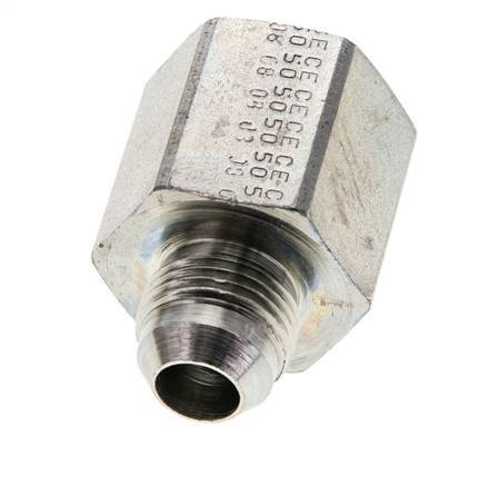 JIC Reducing Nipple UNF 3/4''-16 Male x 1/2'' NPT Female Steel 210bar (2950.5psi)