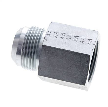 JIC Reducing Nipple UN 1-5/16''-12 Male x 1'' NPT Female Steel 140bar (1967.0psi)