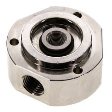 3-Way Rotary Joint 1/8'' x 1/4'' x3/8'' Nickel-plated Brass FKM 12bar (168.6psi)