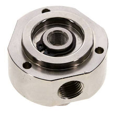 3-Way Rotary Joint 1/8'' x 1/4'' x3/8'' Nickel-plated Brass PUR 12bar (168.6psi)