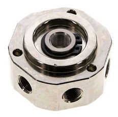 6-Way Rotary Joint 1/8'' x3/8'' Nickel-plated Brass PUR 0bar (0.0psi)