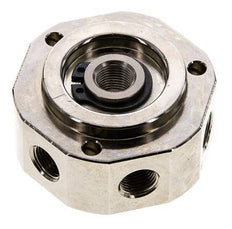 6-Way Rotary Joint 1/8'' x3/8'' Nickel-plated Brass PUR 0bar (0.0psi)