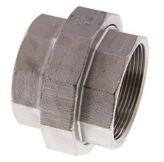 Union Straight Connector Rp2'' Female Stainless Steel Flat Seal PTFE 16bar (224.8psi)