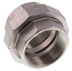 Union Straight Connector Rp2'' Female Stainless Steel Flat Seal PTFE 16bar (224.8psi)
