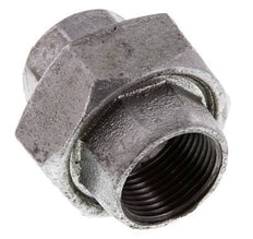 Union Straight Connector Rp1'' Female Cast Iron Flat Seal 25bar (351.25psi)