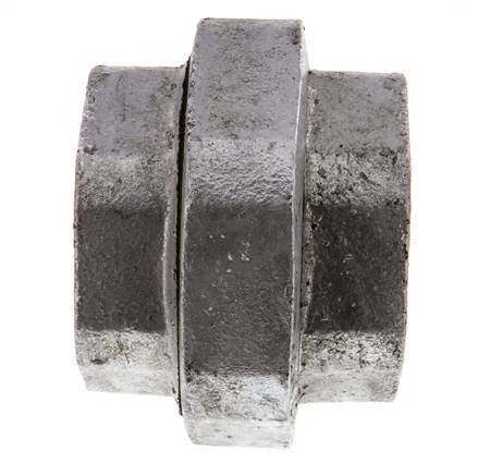 Union Straight Connector Rp2 1/2'' Female Cast Iron Flat Seal 25bar (351.25psi)