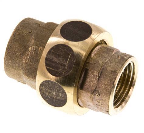 Union Straight Connector Rp1/2'' Female Brass Flat Seal Centellen 16bar (224.8psi)